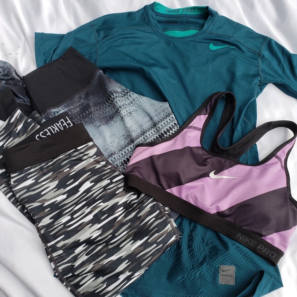 Nike Leggings, Crops, Nike Pro Top and Sports Bra
